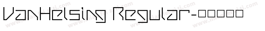 VanHelsing Regular字体转换